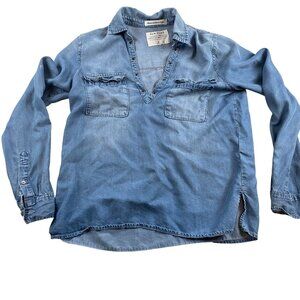 Abercrombie & Fitch Womens Denim Shirt Small Long Sleeve